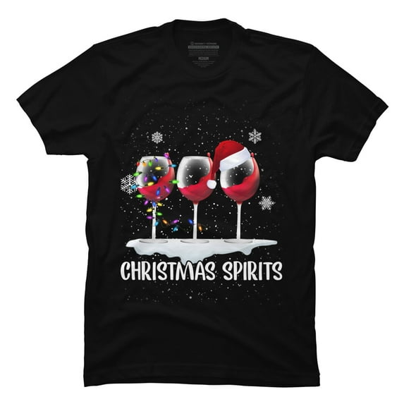 christmas Mens Black Graphic Tee - Design By Humans 4XL
