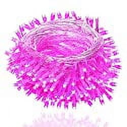 christmas String Lights, FULLBELL 33ft 100 LEDs with controller Fairy Twinkle Lights Decoration for chirstmas Tree,garden,Multi Stings connectable(Transparent Wire)(Pink)