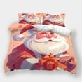 thumbnail image 1 of christmas bedding suit 3D santa claus gift printed duvet quilt cover set kid adult highend bedroom decor, 1 of 5