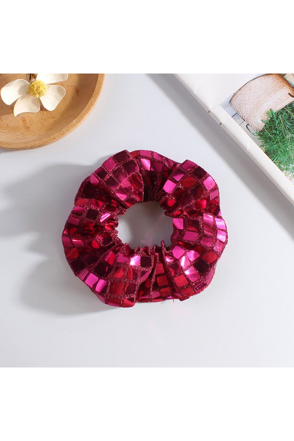 christmas decor Christmas Large Scrunchie Fashion Sequin Elastic Hair