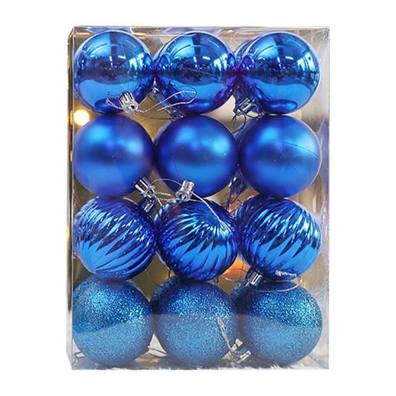 christmas decorations 1 box of 24 Christmas balls set, Christmas tree window display, shopping mall decoration pendant, 4 cm