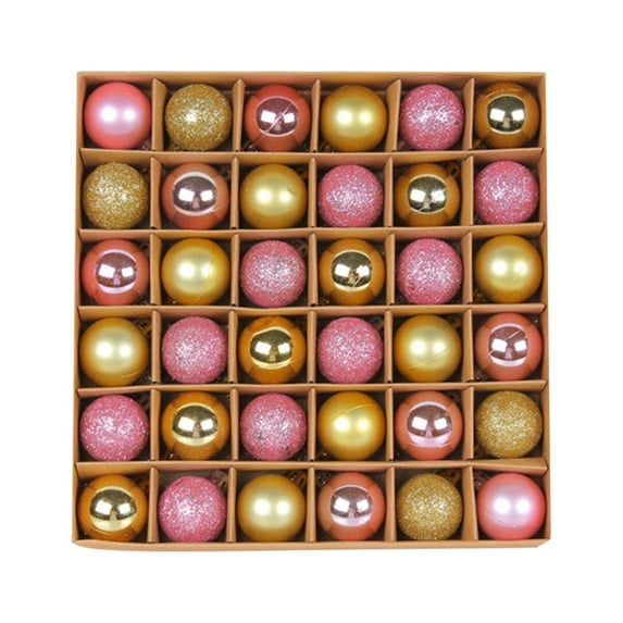 christmas decorations Christmas ball decorations, 30mm shatter-resistant Christmas tree pendants, 36 pieces per package