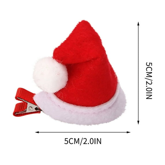 christmas decorations Christmas children's small cap hairpin gift, red birthday festival hair accessory, festival headwear
