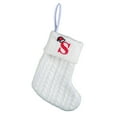 thumbnail image 1 of christmas decorations Christmas decorations: Children's knitted white embroidered Christmas socks, Christmas decorations, 1 of 5