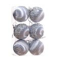 thumbnail image 1 of christmas decorations Christmas tree ball decorations, six white Christmas tree decorations, Christmas tree hanging balls, multi-colored Christmas ball decorations, for parties, 1 of 8