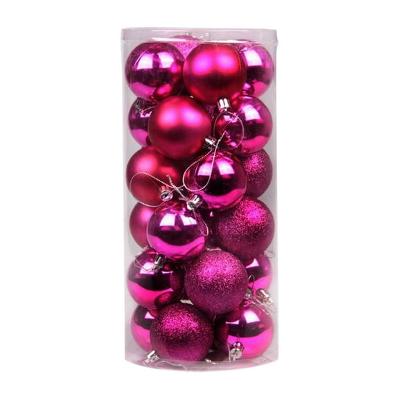 christmas decorations Christmas tree pendants, family party decorations, 6cm, 24 pieces