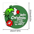christmas decorations! Grinch 7.87in Wooden Christmas Countdown Advent