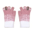 thumbnail image 1 of christmas decorations Snowflake Christmas tree warm gloves, winter padded thickened knitted plush gloves, fingerless gloves, riding gloves, snow gloves, walking gloves, 1 of 6