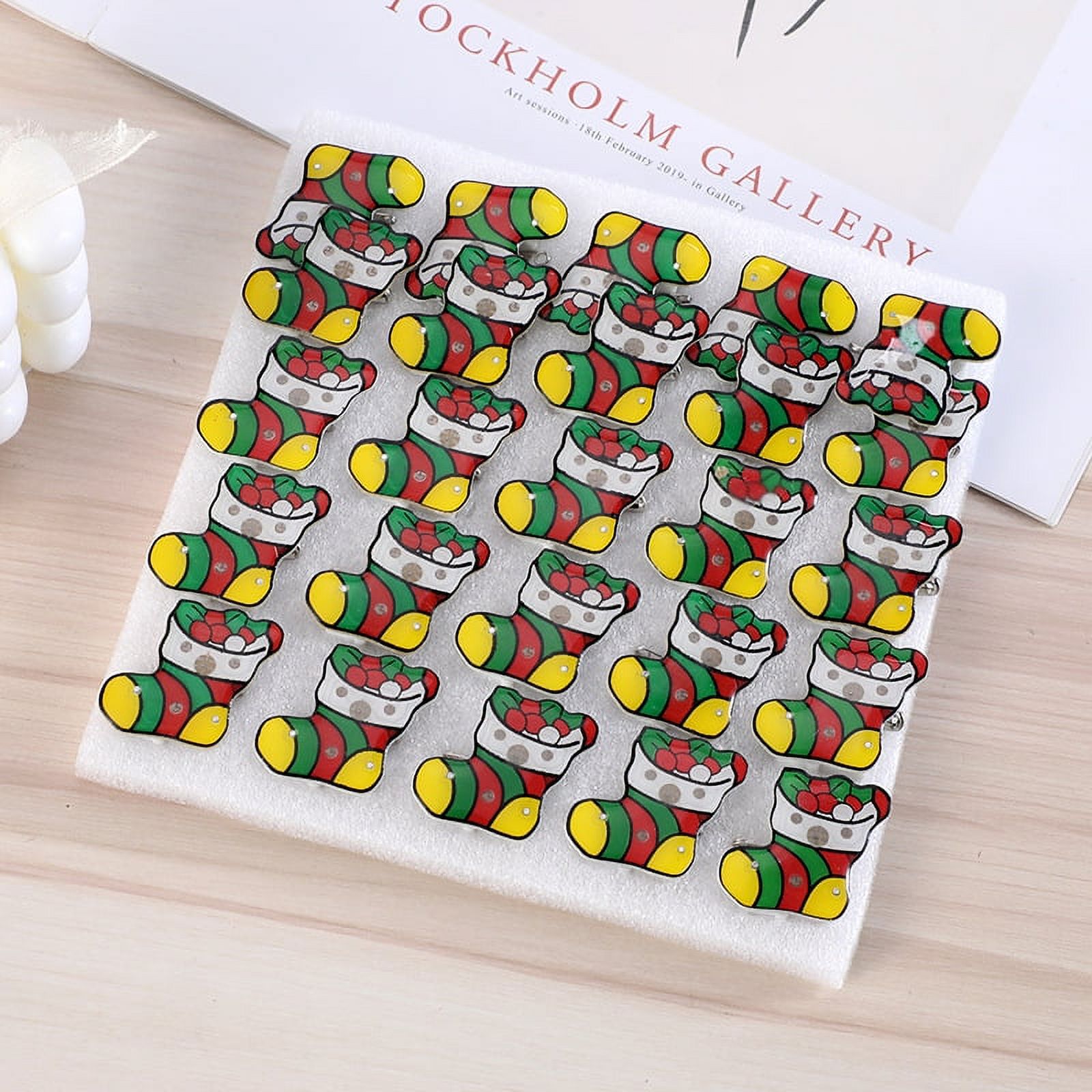 christmas luminous brooch luminous badge badge jewelry elk snowman