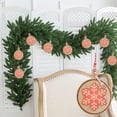 thumbnail image 1 of christmas outdoor decorations Christmas Round Wooden Plaques Decoration Pendant Snowflake Christmas House Christmas Tree Ornaments, 1 of 6