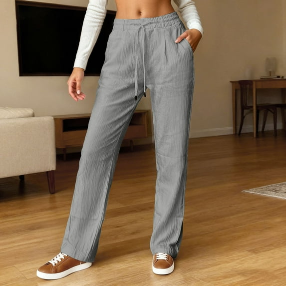 christmas pants,Wide Leg Sweatpants Women Cargo Pants for Girls High Waisted Baggy Sweatpants for Women Casual Pants with Pockets,Womens Sweatpants Baggy Wide Straight Leg Sweats Pants with Pockets