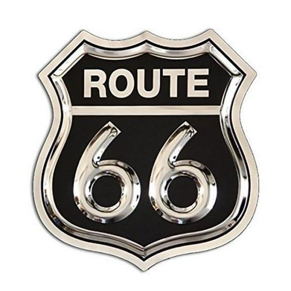 chrome domz 637262962502 route 66 sign - black