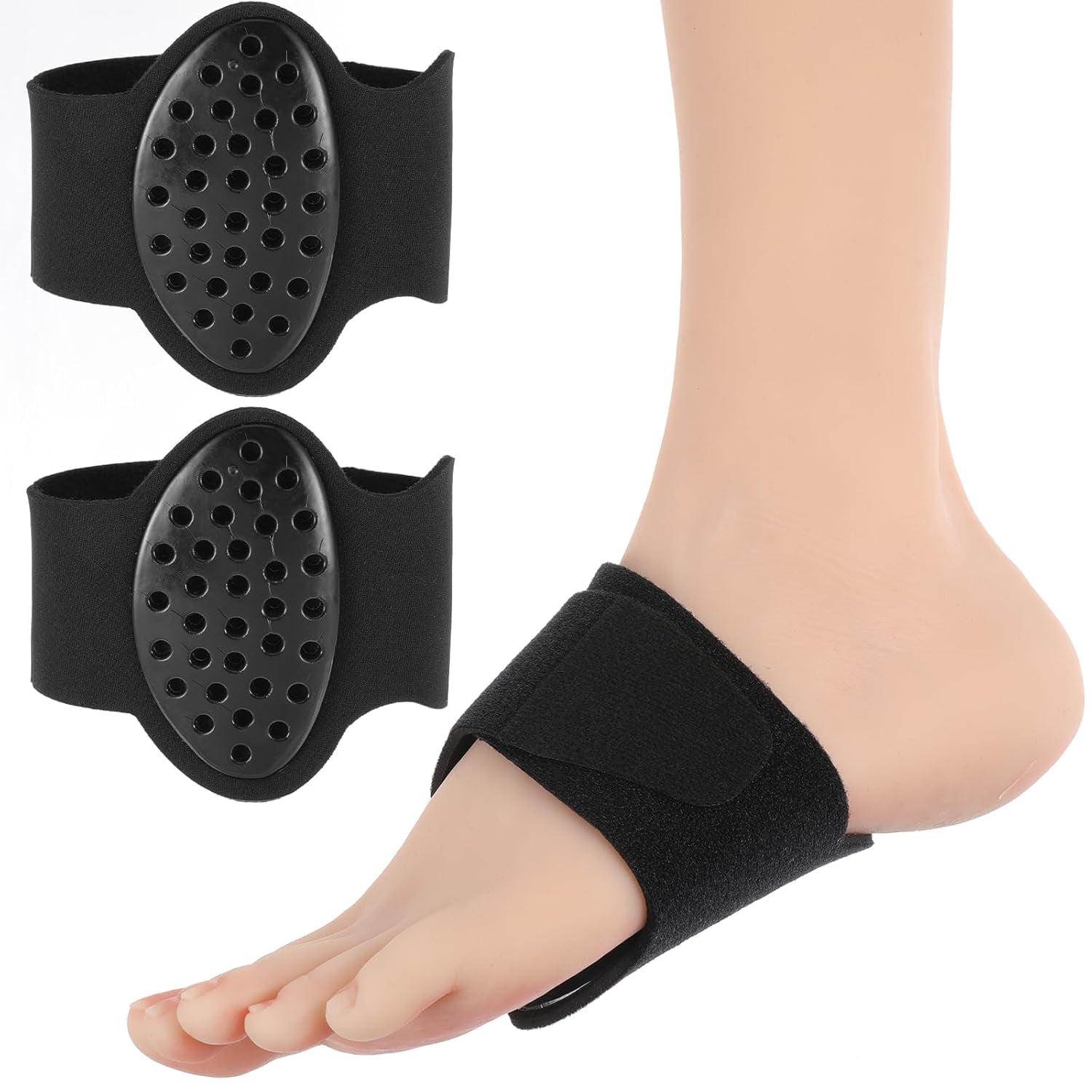 chuanquan Arch Support for Plantar Fasciitis Men/Women, Adjustable Planter Facetious Support Inserts, Compression Braces Sleeves for Foot Pain \u0026 Sore, Flat Feet, Heel Spurs, High Arch, Falle