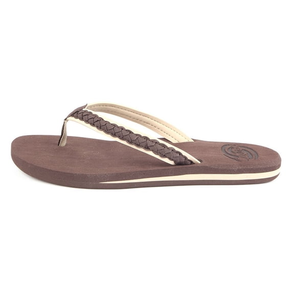 chubasco sandals women's laguna flip-flops (black, 11 b(m) us)