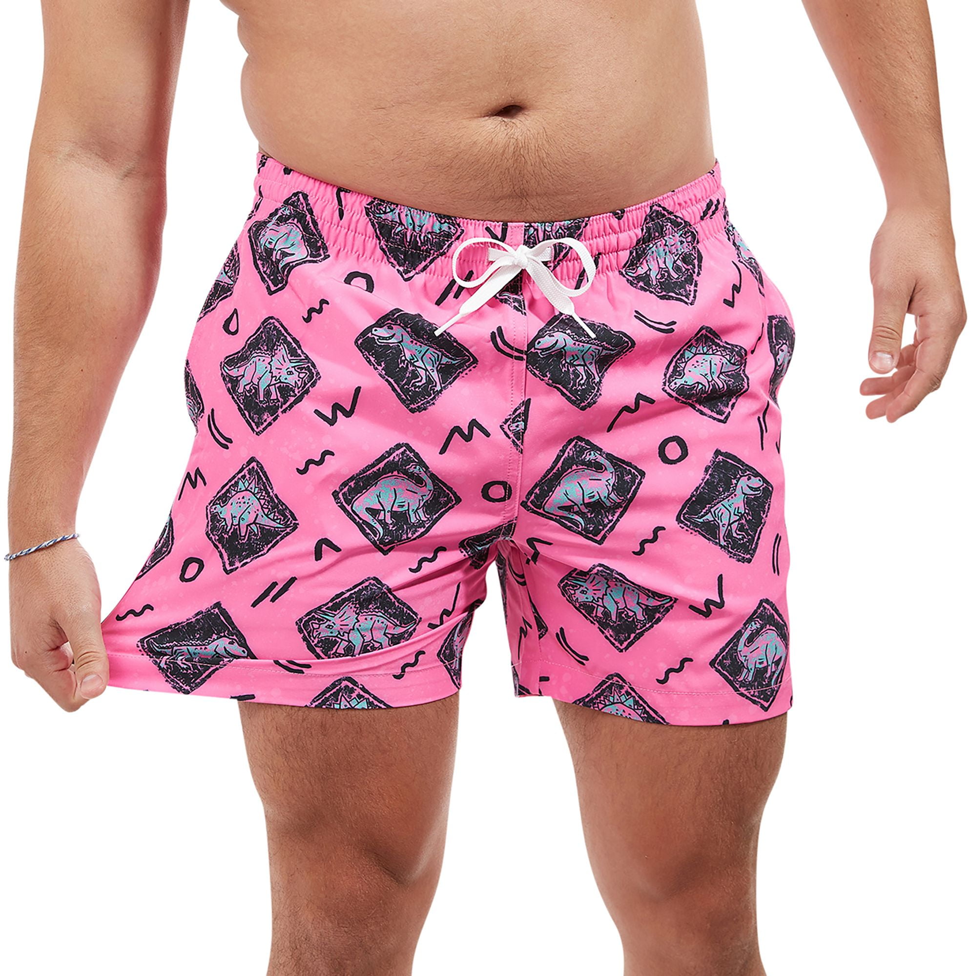 Flamingo Chubbies Men's Swim Trunks Mens Swim Shorts Pink