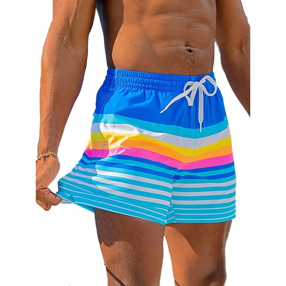chubbies Men's Stretch 5.5\&q; Swim Trunks (Flamingo, S)