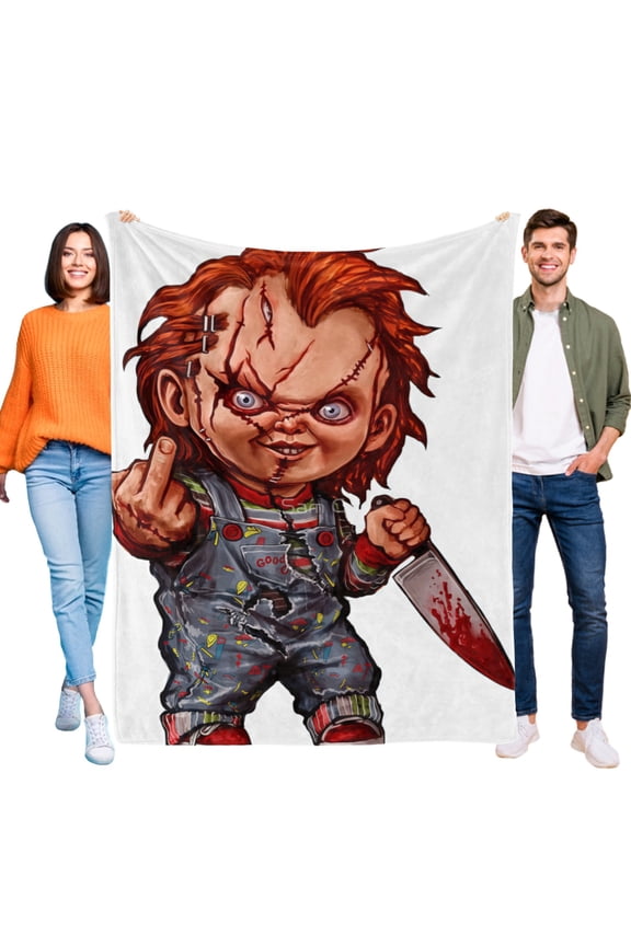 chucky Throw Blanket Gifts for Fans Lover Girls Boys Women Present Hoodie Him Bed 30"x40"