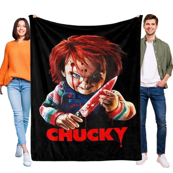 chucky Throw Blanket Gifts for Fans Lover Girls Boys Women Present Hoodie Him Bed 30"x40"