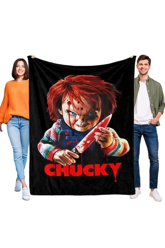 chucky Throw Blanket Gifts for Fans Lover Girls Boys Women Present Hoodie Him Bed 30"x40"
