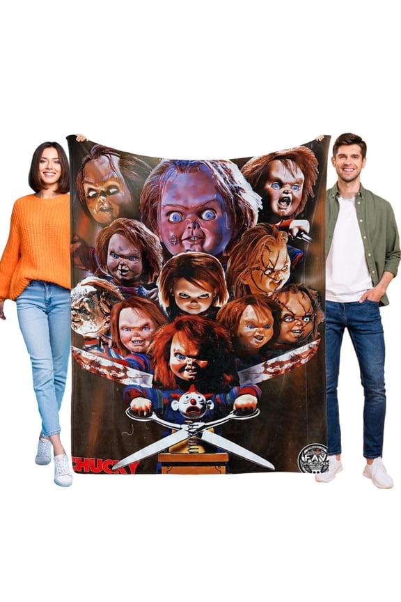 chucky Throw Blanket Gifts for Fans Lover Girls Boys Women Present Hoodie Him Bed 30"x40"