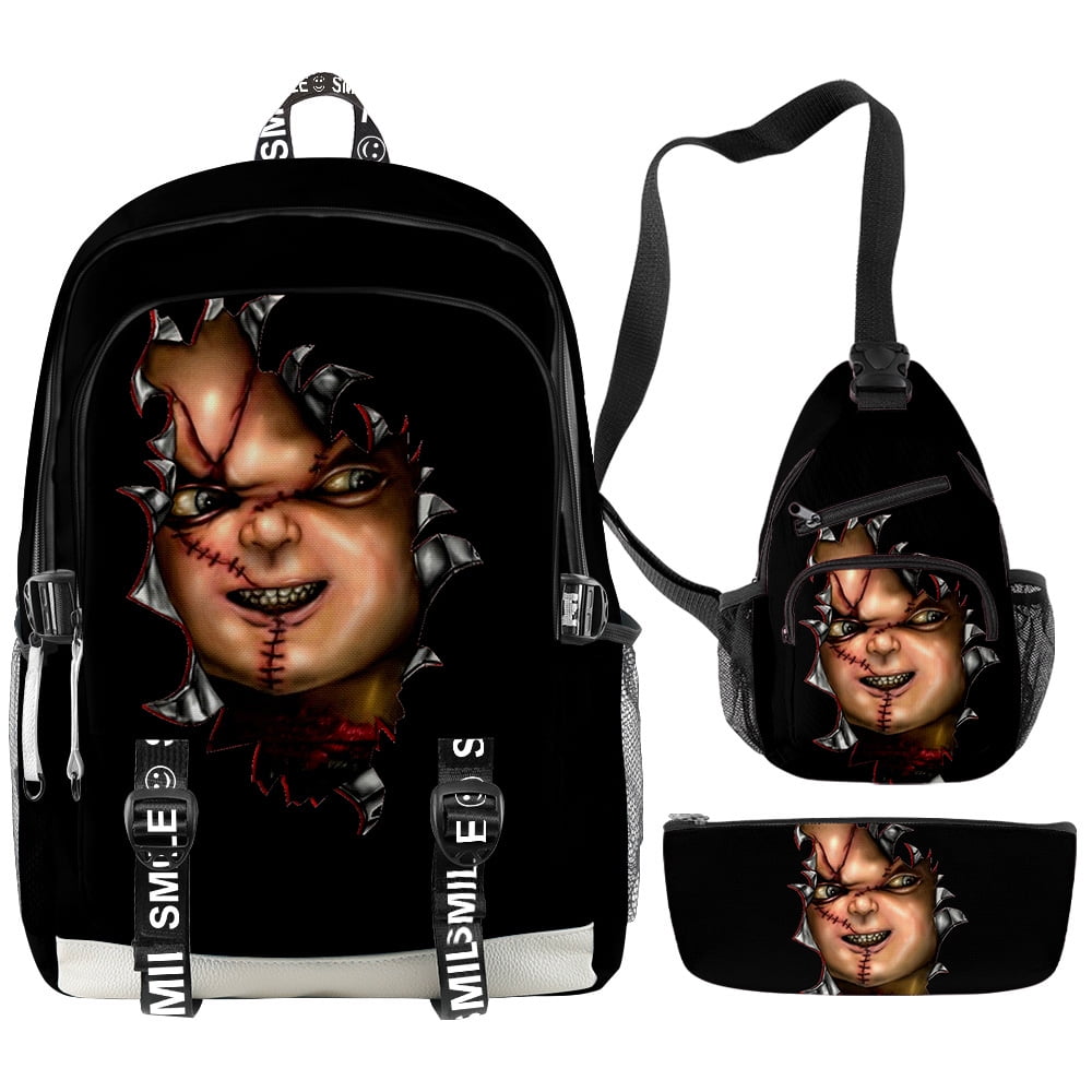 chucky season 2 Merch Backpack Oxford backpack Three piece set chucky