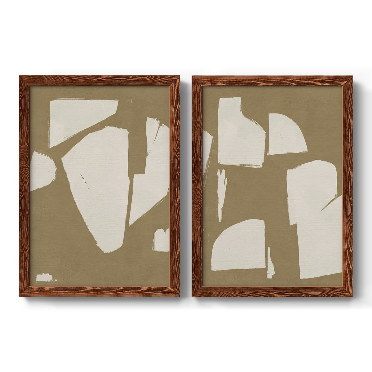 Chunky Abstract III - Premium Framed Canvas 2 Piece Set - Ready to Hang