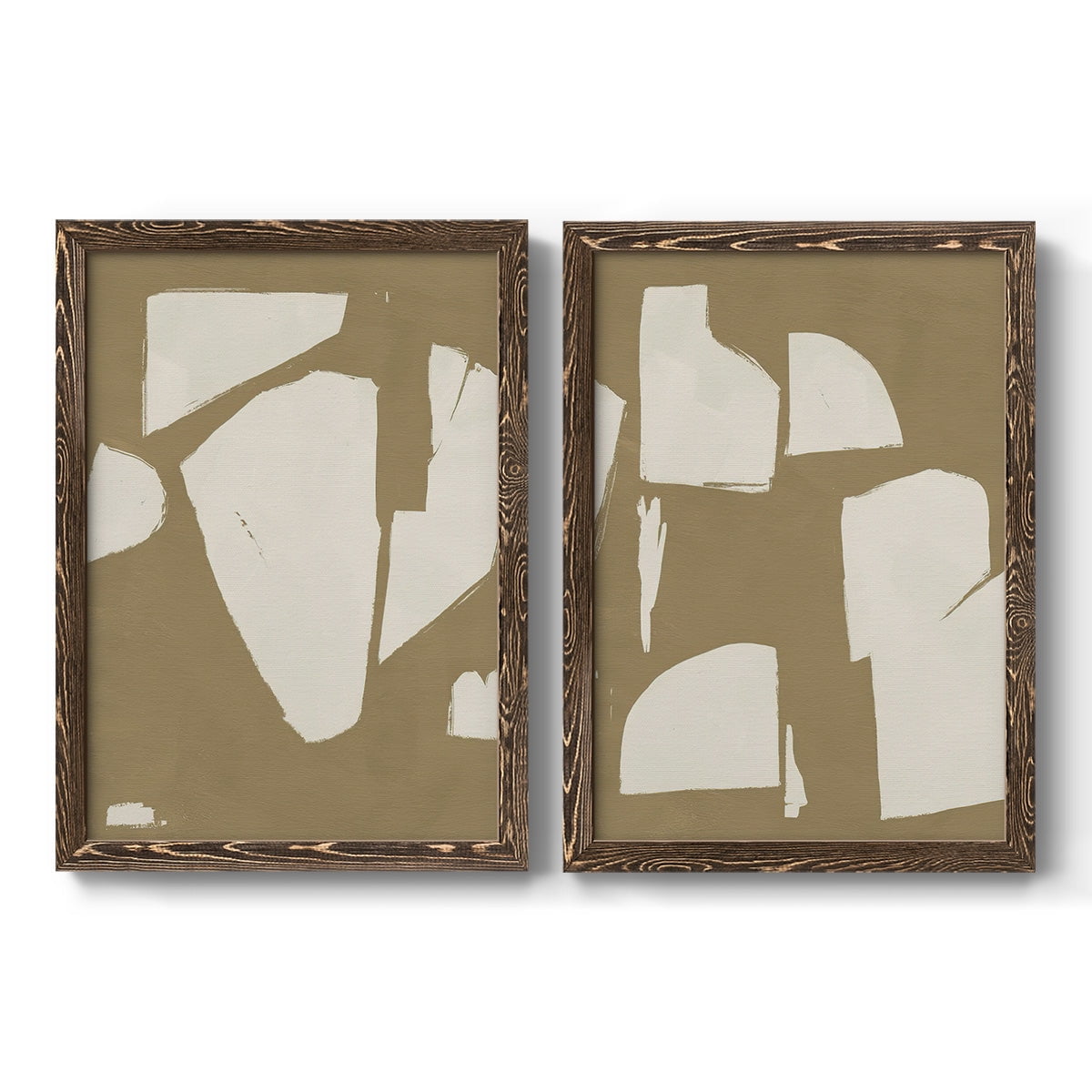 Chunky Abstract III - Premium Framed Canvas 2 Piece Set - Ready to Hang