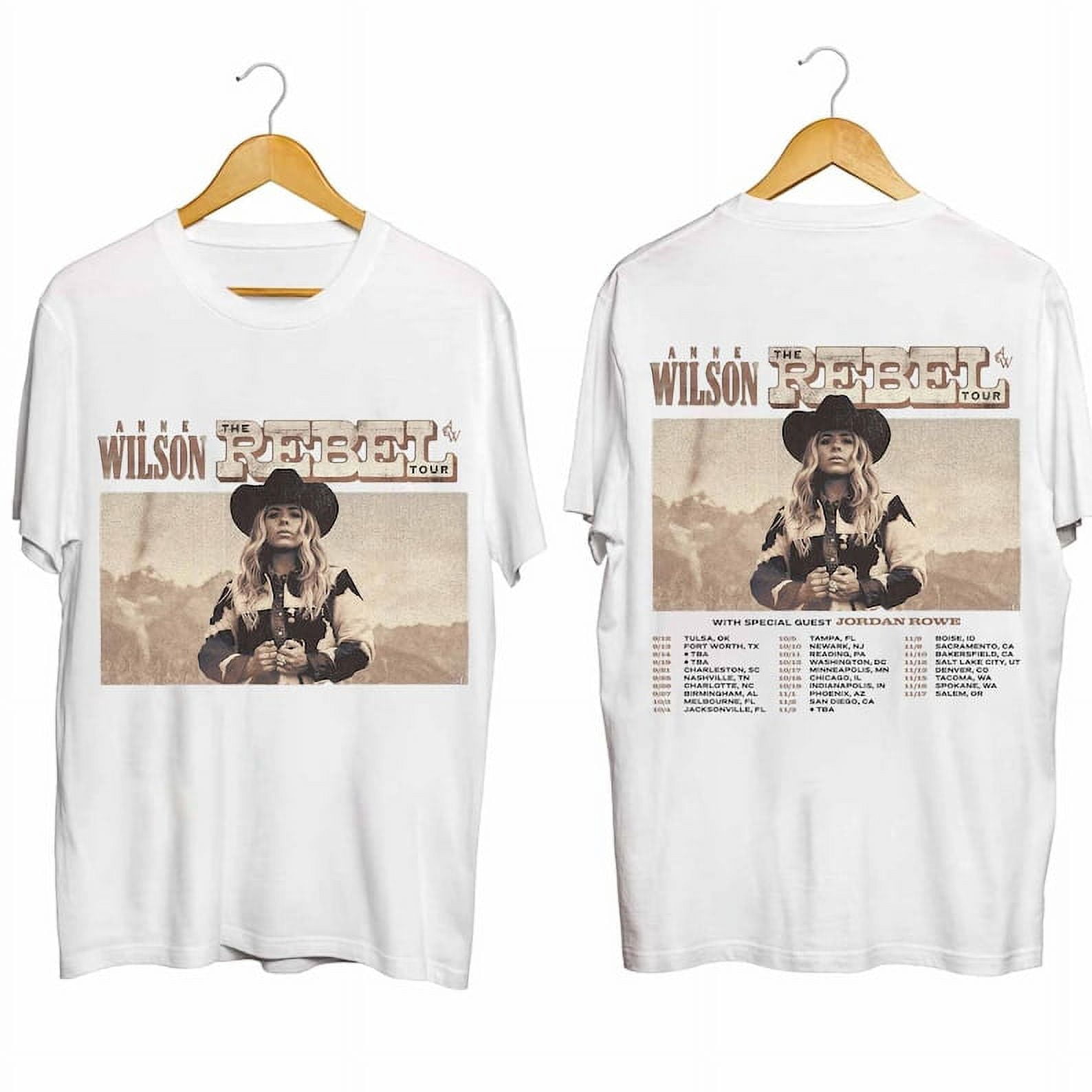 ciEN010812SIDE UNISEX TSHIRT, Anne Wilson The Rebel Tour 2024 Shirt
