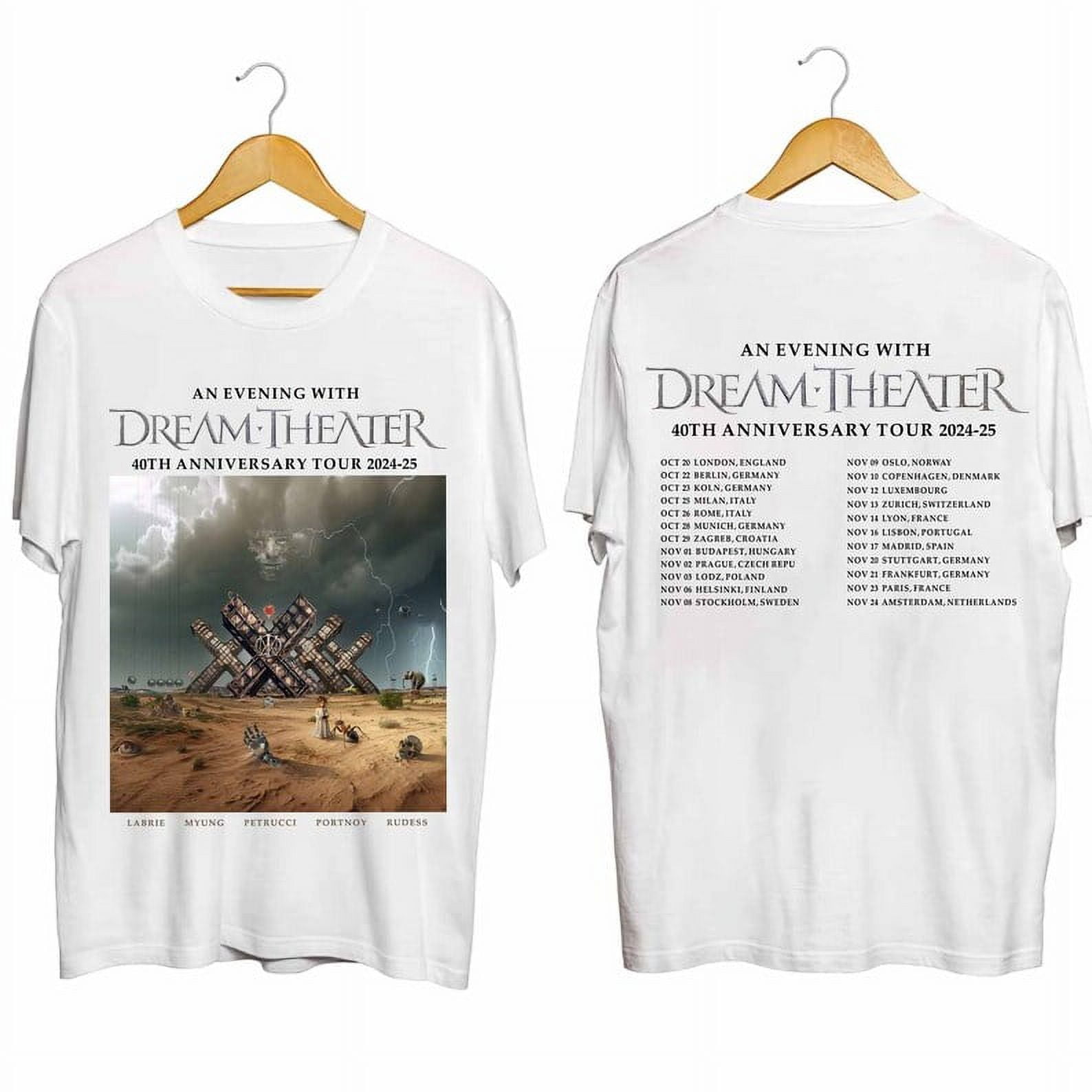 ciEN010812SIDE UNISEX TSHIRT, Dream Theater 40th Anniversary Tour