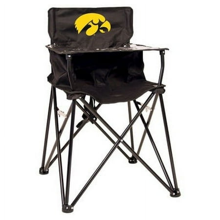 ciao! baby University of Iowa Hawkeyes Portable High Chair in Black