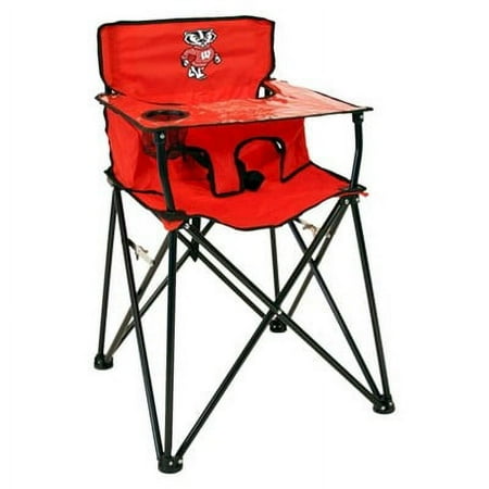 ciao! baby Wisconsin Badgers Portable High Chair in Red