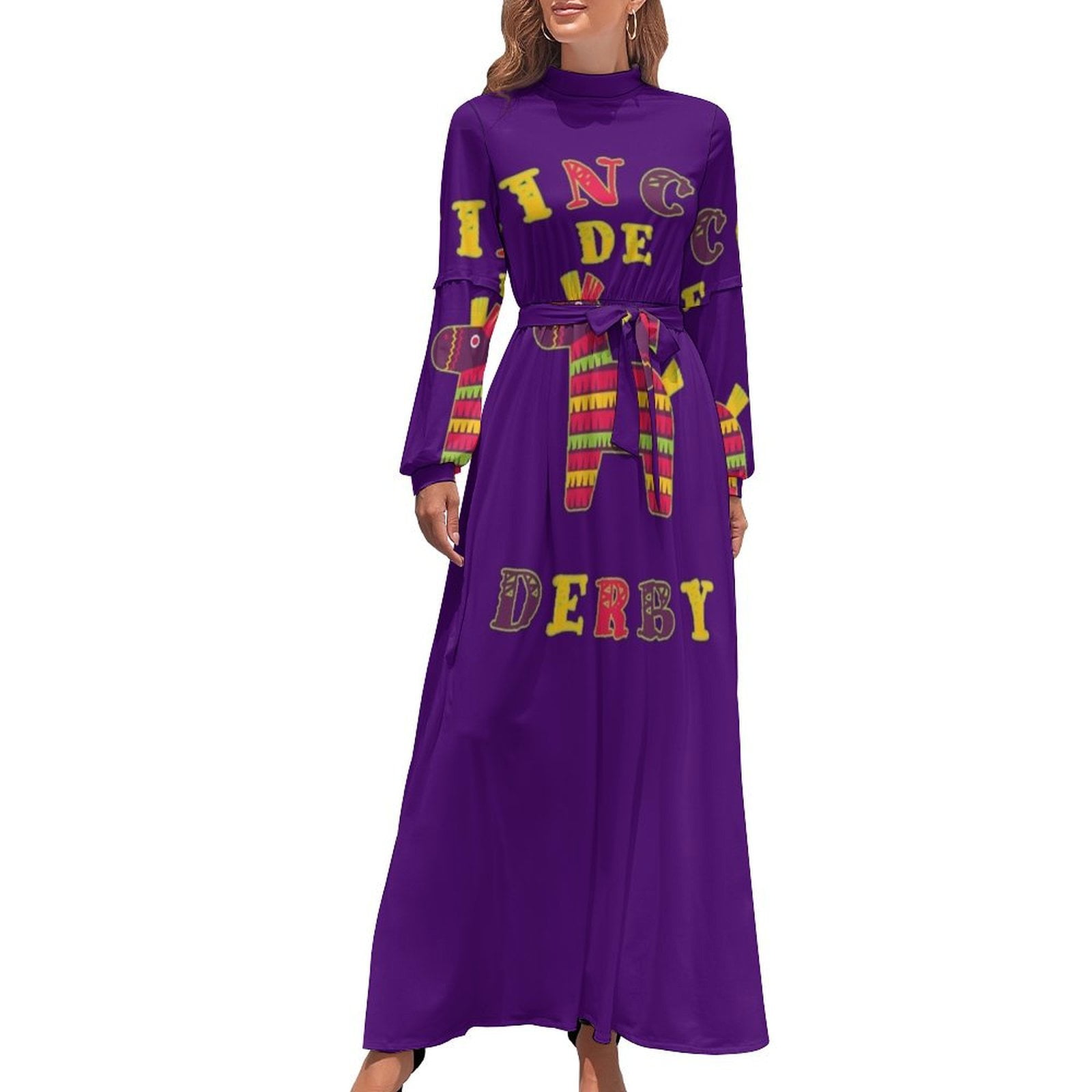 cinco de derby Funny kentucky derby day Long Dress women dress evening dress  Women's summer dresses summer - Walmart.com