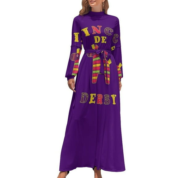 cinco de derby Funny kentucky derby day Long Dress women dress evening dress Women's summer dresses summer