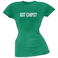 thumbnail image 1 of cinco de mayo - got chips? kelly green soft juniors t-shirt, 1 of 1