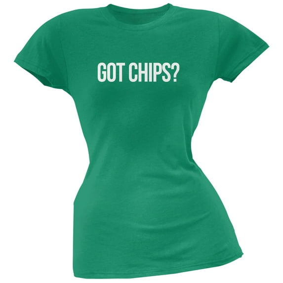 cinco de mayo - got chips? kelly green soft juniors t-shirt