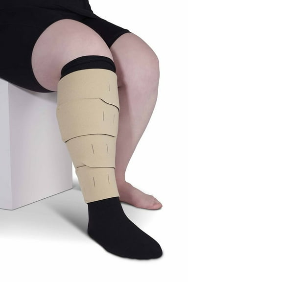 circaid juxtalite HD Lower Leg Compression Wrap (Moderate to Severe Edema), Medium, Short Beige
