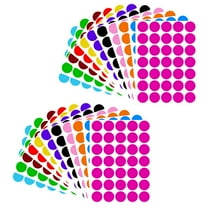 circle stickers 2100pcs Color Coding Labels Circle Dot Stickers for Sealing (8.27X5.83X0.04Inch)