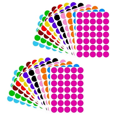 circle stickers 2100pcs Color Coding Labels Circle Dot Stickers for Sealing (8.27X5.83X0.04Inch)
