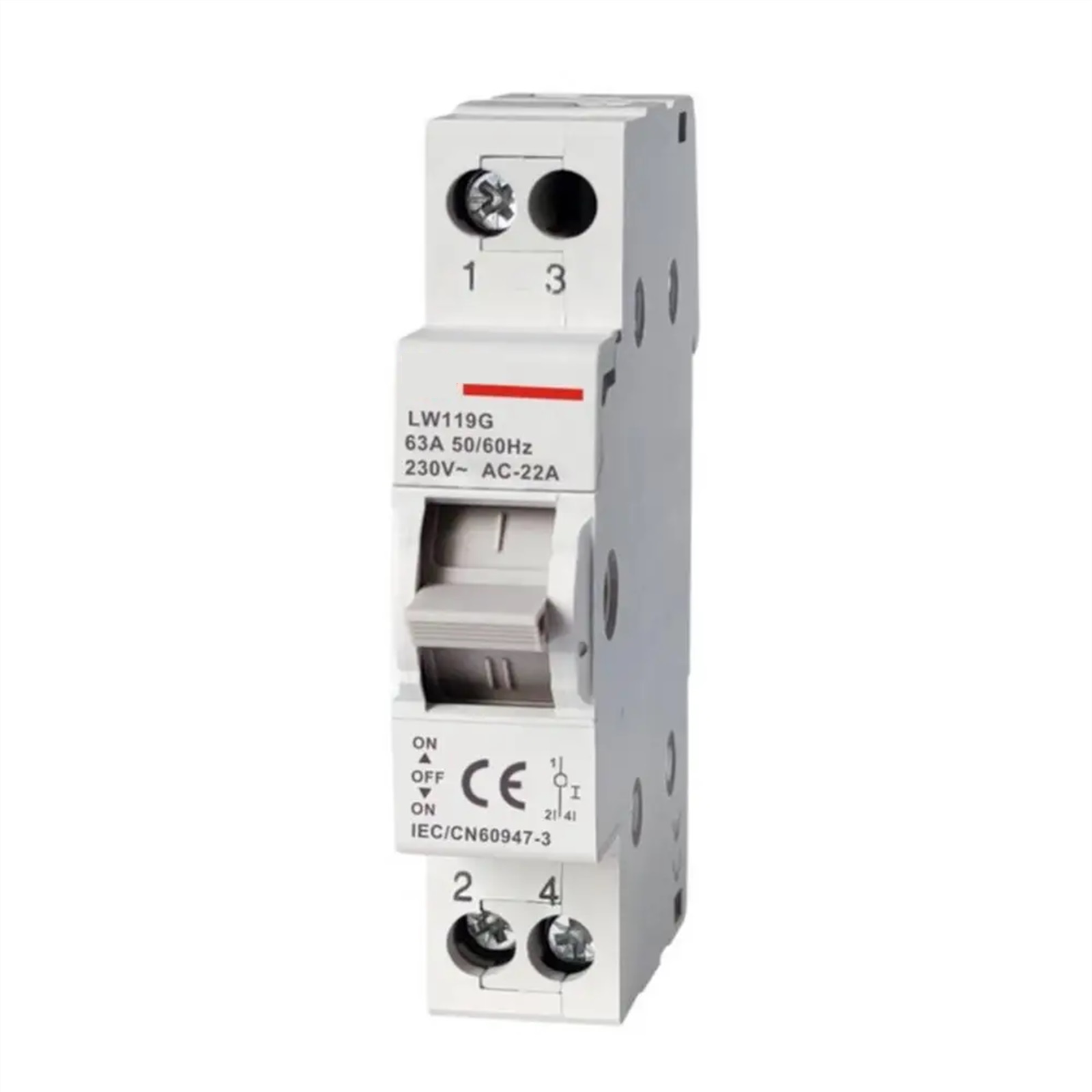 circuit breaker 63A Rail Type Installation Dual Power Supply Transfer Isolating Switch SF219G Transfer Switch 1P 2P 3P 4P