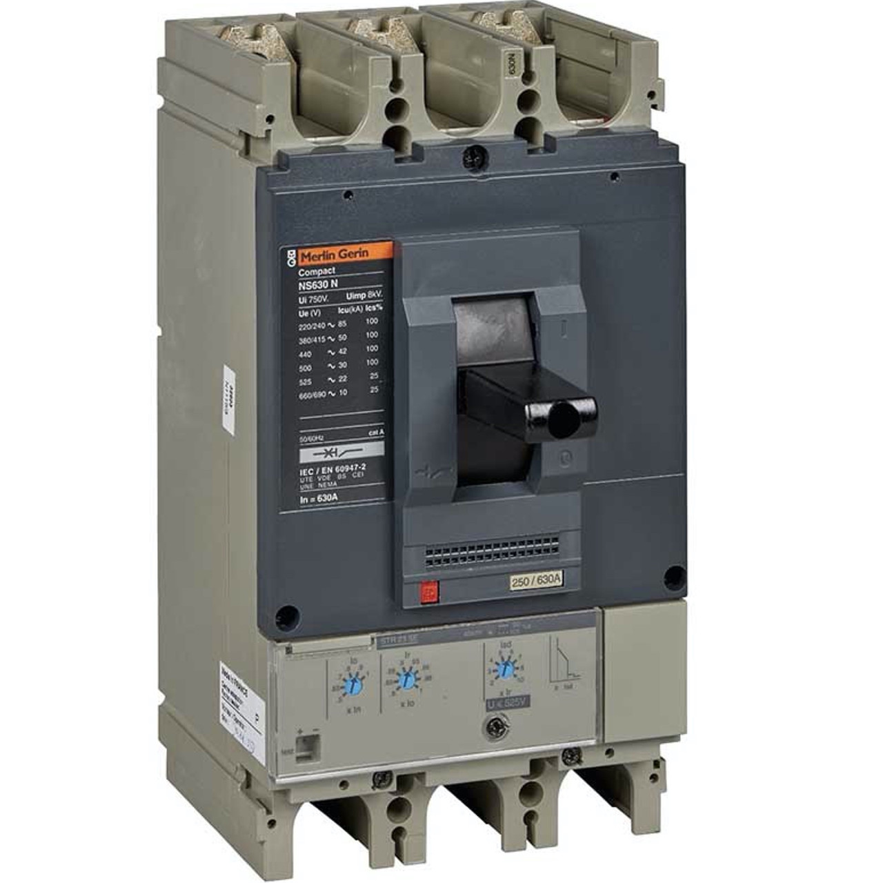 Compact NS630N Electrical Circuit Breaker - STR53UE - 630A - 3 Poles 3D ...