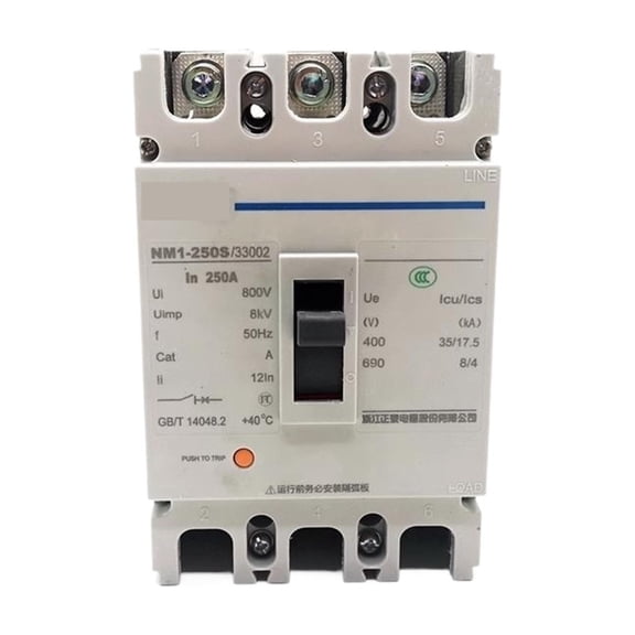circuit breaker Moulded Case Circuit Breaker NM1-250S/3300 3 poles MCCB 100A 125A 160A 180A 200A 225A 250A