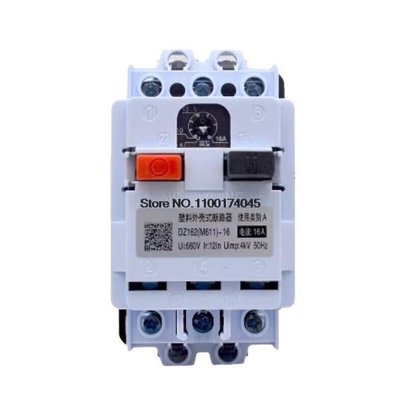 circuit breaker Waterproof Moulded Case Circuit Breaker MCCB DZ162-16 (M611) 10A 16A Motor Protection Switch Rainproof Type