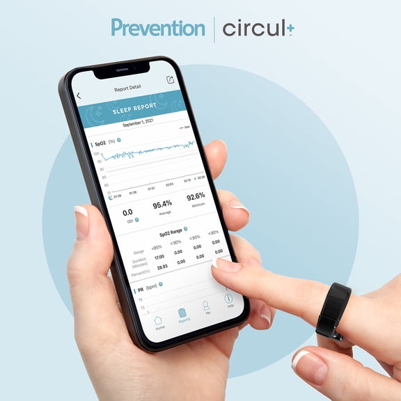 circul+ Smart Ring by Prevention© Monitors Blood Oxygen, Sleep, Heart Rate, Skin Temperature and Activity. Patented Ring Technology Designed for Comfort and Next-level Accuracy of Health Metrics.