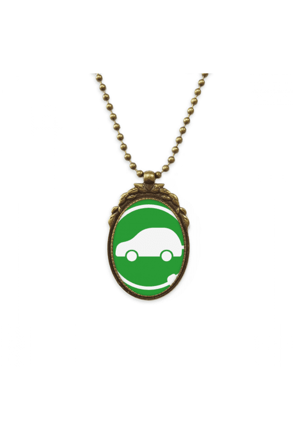 circular plug energy vehicles protect environment antique necklace vintage bead pendant keychain