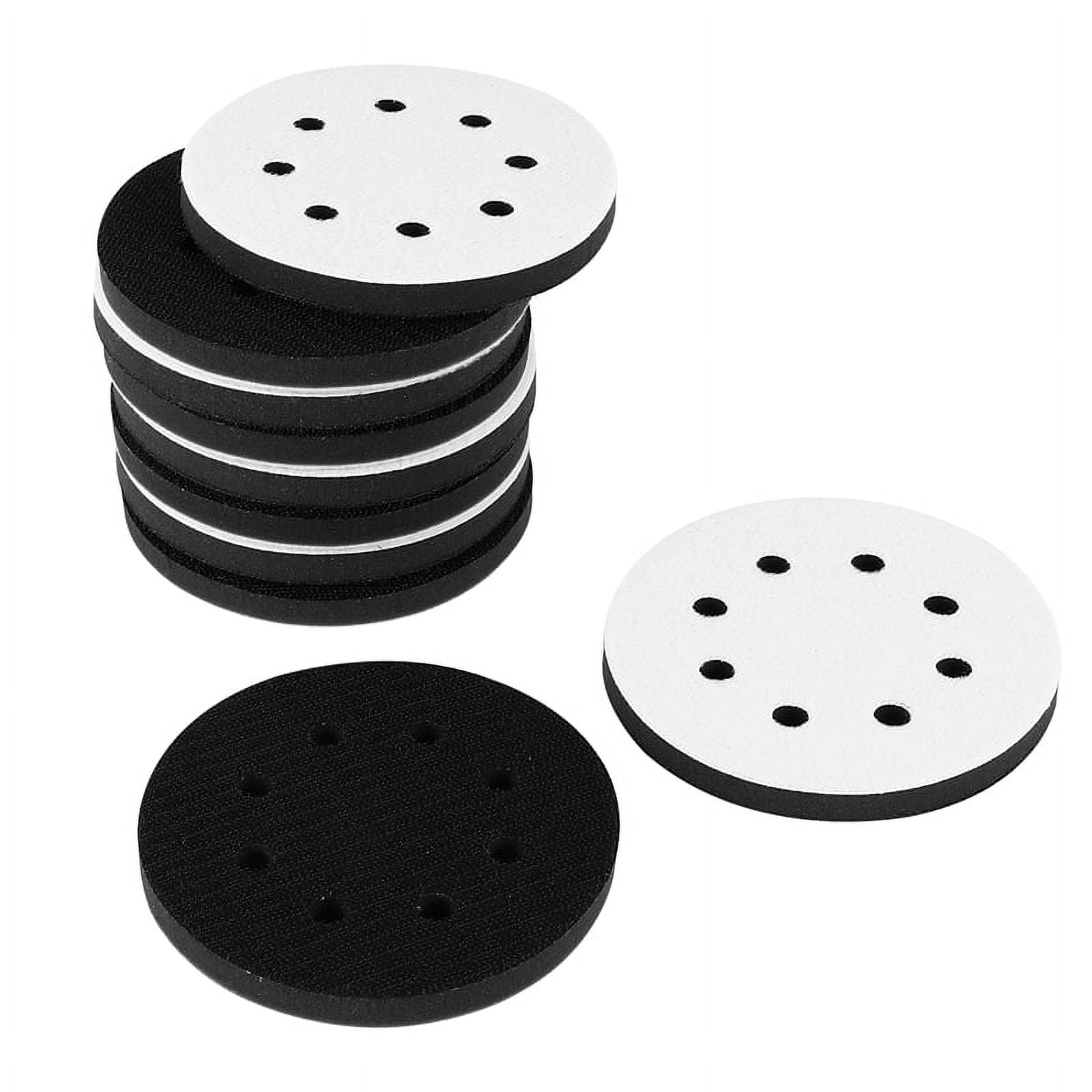 ckepdyeh 10 Pack Soft Density Interface Pads 5 Inch 8 Holes Hook and ...