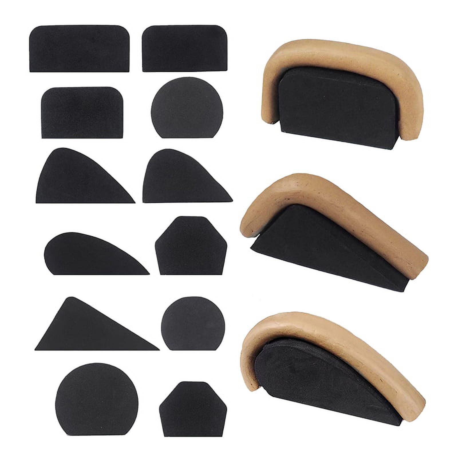 ckepdyeh 12 PCS Pottery Mug Handle Set, Small Mug Handle Forms for Small Cups, Mug Handle Making