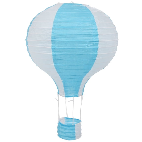 ckepdyeh 12inch Hot Air Balloon Paper Lantern Lampshade Ceiling Light Wedding Party Decor, Blu