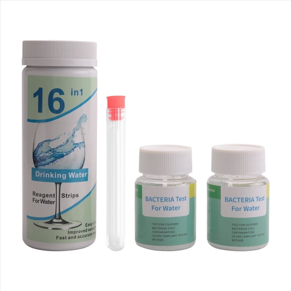 ckepdyeh 17-in-1 Complete Water Test Kit for Home,100 Strips + 2 Water Testing Kits for Drinki