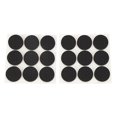 ckepdyeh 18 Pcs Self Adhesive Black Foam Table Chair Leg Pad Protector