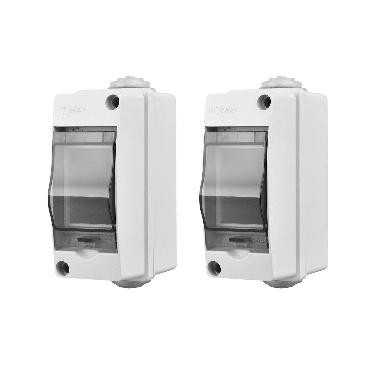 ckepdyeh 2 Way Distribution Protection Box, Waterproof Transparent